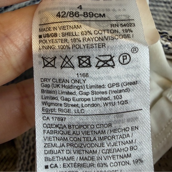 Banana Republic Textured Tweed Sheath Dress Size 4 Office Career Workwear Chic - Picture 6 of 9